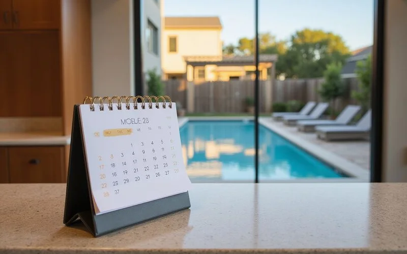Amenity opening calendar graphic