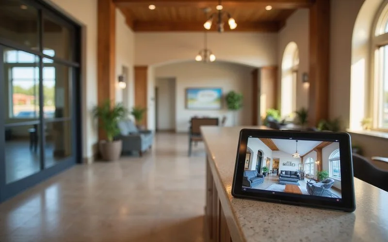 Label example: a 'Who can rent here: 55+' chip above a price card
