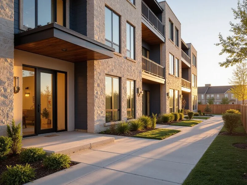 Ground-floor apartment patio with level entry