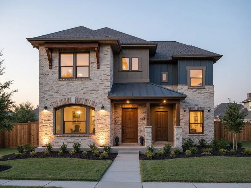 Two-story townhome-style apartments under construction in south Grand Prairie