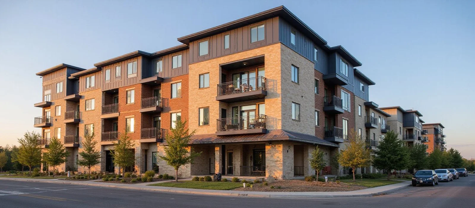 New apartment building on the east side of Fort Worth near the I-30 corridor