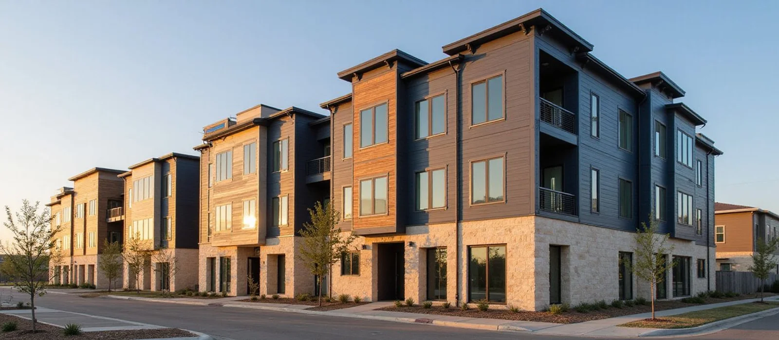 New four-story apartment building in West Fort Worth near the I-30 corridor